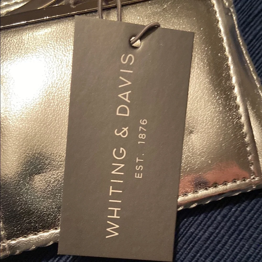 Whiting & Davis Silver Wallet Elegant Mesh Design - Picture 2 of 7